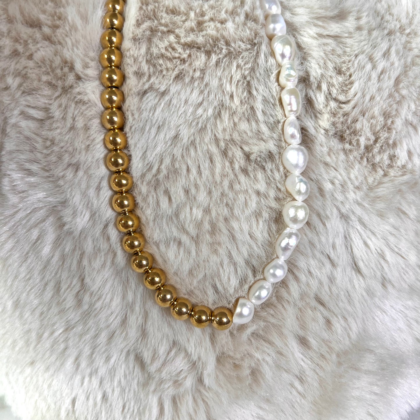 Pearl and Gold Necklace