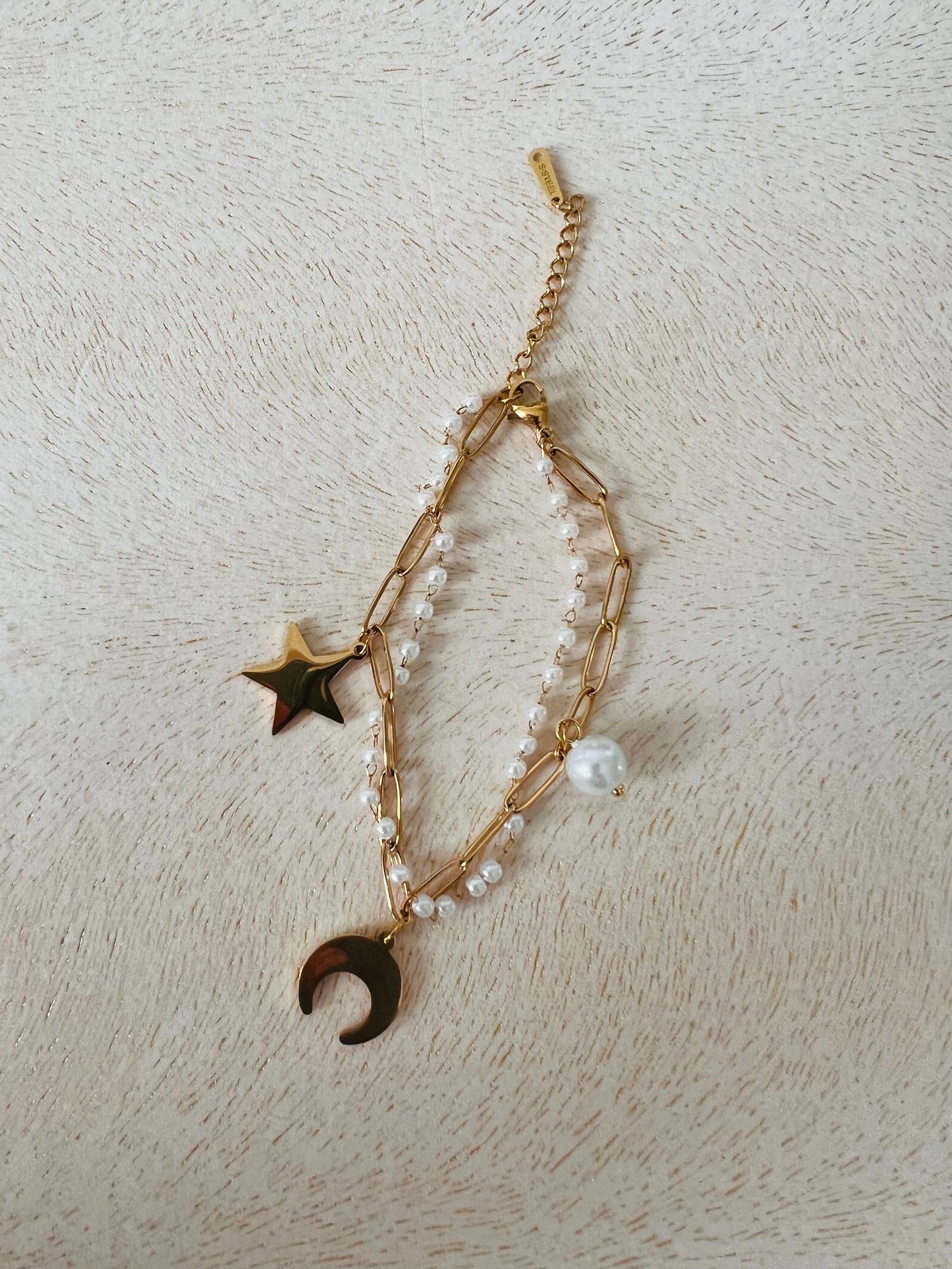 Star and Moon Bracelet