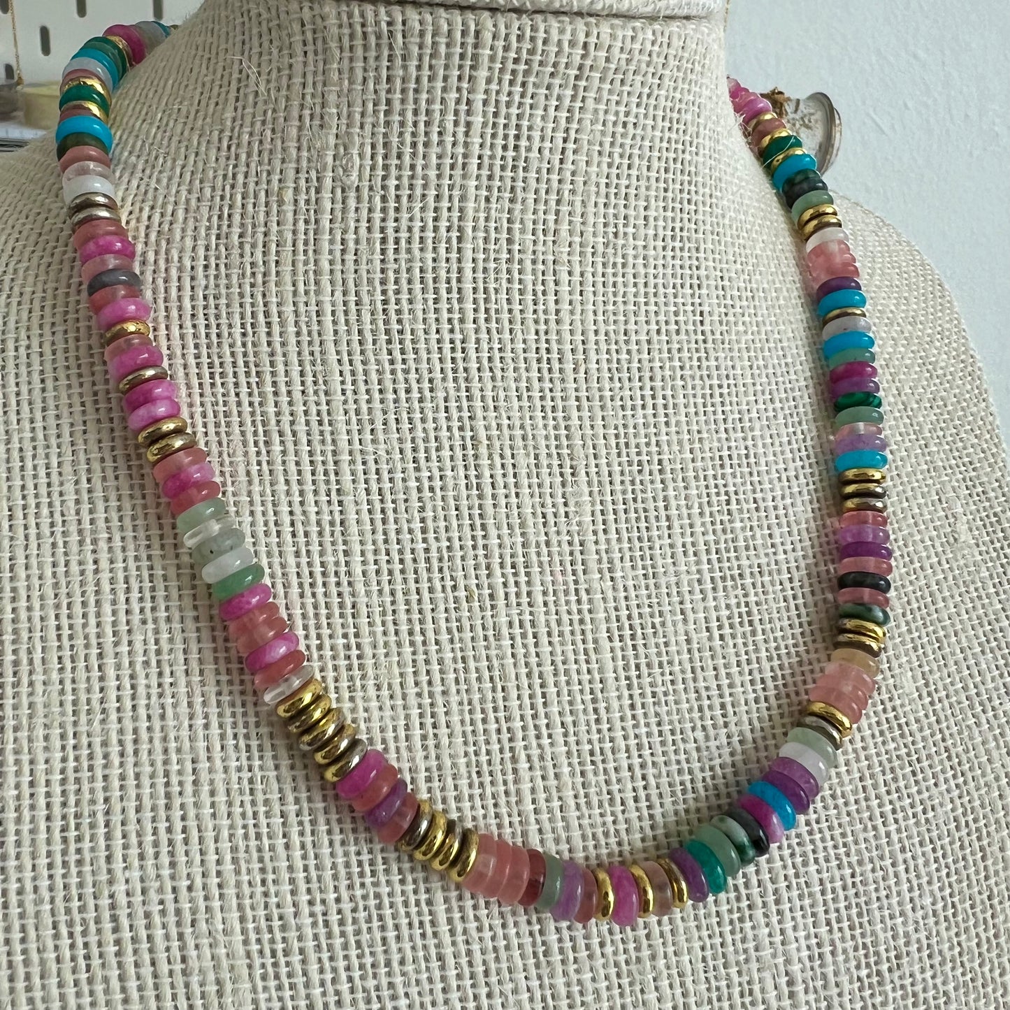 Colorful Pukas Necklace