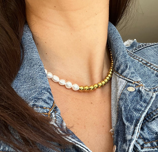 Pearl and Gold Necklace